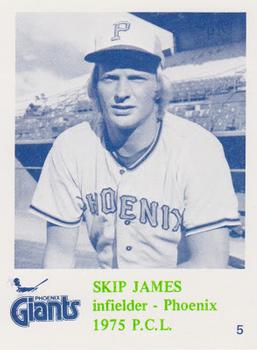 1975 Caruso Phoenix Giants #5 Skip James Front