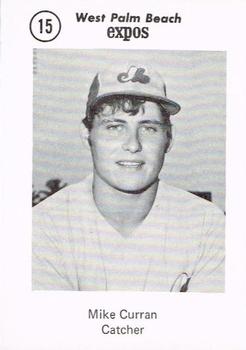 1975 Sussman West Palm Beach Expos #15 Mike Curran Front