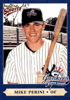 1999 Multi-Ad Staten Island Yankees #18 Mike Perini Front