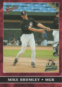 1999 Multi-Ad South Bend Silver Hawks #2 Mike Brumley Front