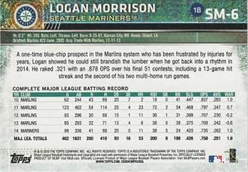 2015 Topps Seattle Mariners #SM-6 Logan Morrison Back