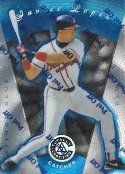1997 Pinnacle Totally Certified - Platinum Blue #42 Javy Lopez Front