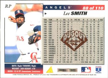 1996 Score - Dugout Collection (Series One) #88 Lee Smith Back