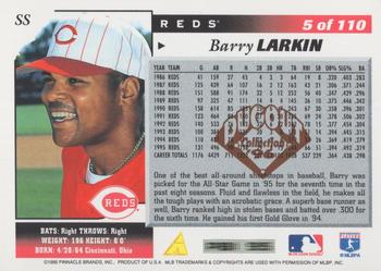 1996 Score - Dugout Collection Artist's Proofs (Series One) #5 Barry Larkin Back