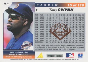 1996 Score - Dugout Collection Artist's Proofs (Series One) #15 Tony Gwynn Back