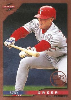 1996 Score - Dugout Collection Artist's Proofs (Series One) #29 Rusty Greer Front