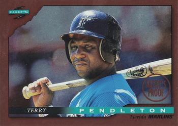 1996 Score - Dugout Collection Artist's Proofs (Series One) #42 Terry Pendleton Front
