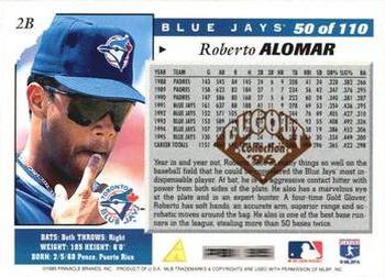 1996 Score - Dugout Collection Artist's Proofs (Series One) #50 Roberto Alomar Back