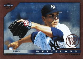 1996 Score - Dugout Collection Artist's Proofs (Series One) #71 John Wetteland Front