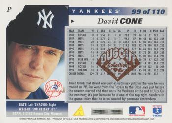 1996 Score - Dugout Collection Artist's Proofs (Series One) #99 David Cone Back