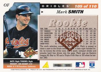 1996 Score - Dugout Collection Artist's Proofs (Series One) #105 Mark Smith Back