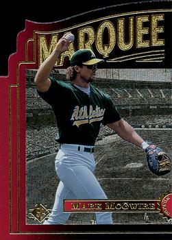 1996 SP - Marquee Matchups Die Cut #MM7 Mark McGwire Front