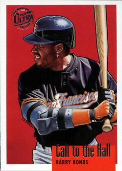 1996 Ultra - Call to the Hall Gold Medallion #1 Barry Bonds Front
