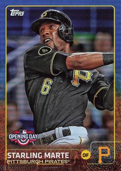 2015 Topps Opening Day - Blue #8 Starling Marte Front