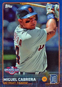 2015 Topps Opening Day - Blue #20 Miguel Cabrera Front