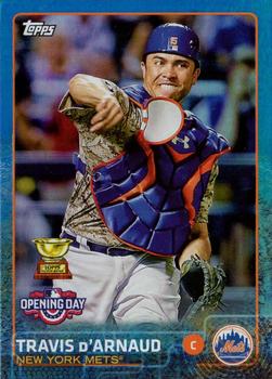 2015 Topps Opening Day - Blue #35 Travis d'Arnaud Front