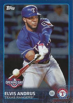 2015 Topps Opening Day - Blue #56 Elvis Andrus Front