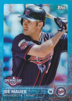 2015 Topps Opening Day - Blue #68 Joe Mauer Front
