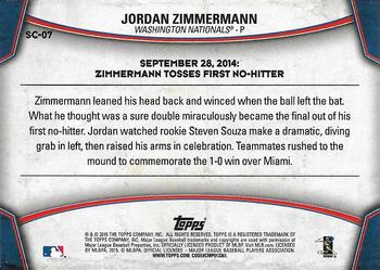 2015 Topps Opening Day - Superstar Celebrations #SC-07 Jordan Zimmermann Back