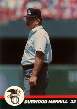 1989 T&M Sports Umpires #28 Durwood Merrill Front