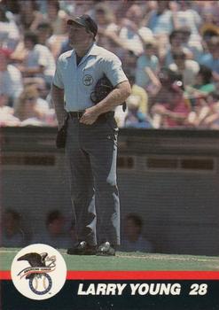 1989 T&M Sports Umpires #52 Larry Young Front
