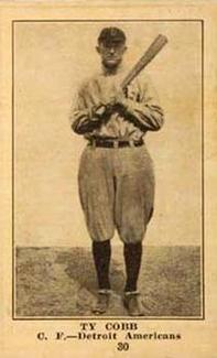 1917 Boston Store (H801-8) #30 Ty Cobb Front