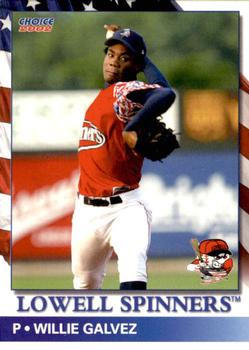 2002 Choice Lowell Spinners #03 Willy Galvez Front