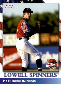2002 Choice Lowell Spinners #09 Brandon Mims Front