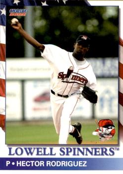2002 Choice Lowell Spinners #12 Hector Rodriguez Front