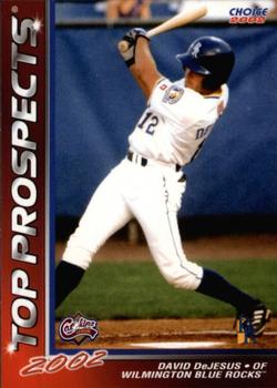 2002 Choice Carolina League Top Prospects #23 David DeJesus Front