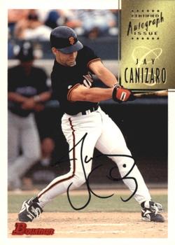 1997 Bowman - Certified Autographs Black Ink #CA12 Jay Canizaro Front