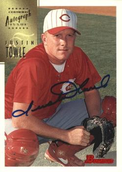 1997 Bowman - Certified Autographs Blue Ink #CA80 Justin Towle Front