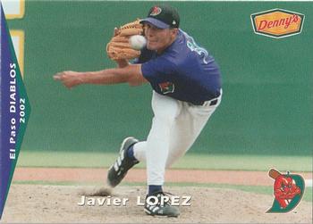 2002 Grandstand El Paso Diablos #NNO Javier Lopez Front
