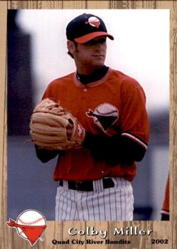 2002 Grandstand Quad City River Bandits #NNO Colby Miller Front