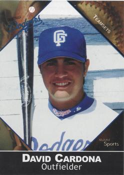2002 MultiAd Great Falls Dodgers #6 David Cardona Front