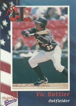2002 MultiAd Hickory Crawdads #8 Vic Buttler Front