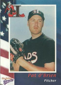 2002 MultiAd Hickory Crawdads #23 Pat O'Brien Front