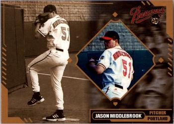 2002 MultiAd Portland Beavers #NNO Jason Middlebrook Front