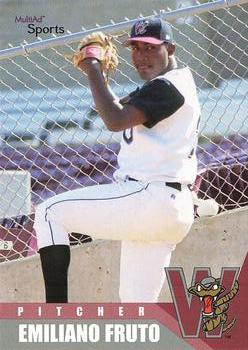 2002 MultiAd Wisconsin Timber Rattlers #10 Emiliano Fruto Front