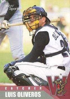 2002 MultiAd Wisconsin Timber Rattlers #15 Luis Oliveros Front