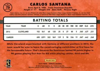2015 Donruss - Stat Line Career #79 Carlos Santana Back