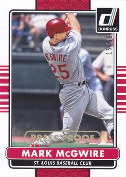 2015 Donruss - Press Proofs Gold #184 Mark McGwire Front