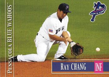 2014 Grandstand Pensacola Blue Wahoos #3 Ray Chang Front