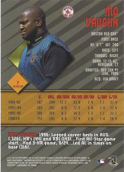 1997 Bowman's Best - Refractors #7 Mo Vaughn Back
