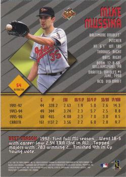 1997 Bowman's Best - Refractors #54 Mike Mussina Back