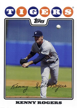 2008 Topps Gift Sets Detroit Tigers #14 Kenny Rogers Front