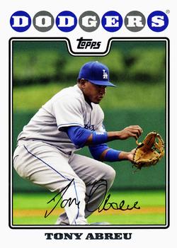 2008 Topps Gift Sets Los Angeles Dodgers #8 Tony Abreu Front