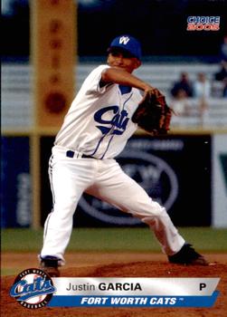 2005 Choice Fort Worth Cats #07 Justin Garcia Front