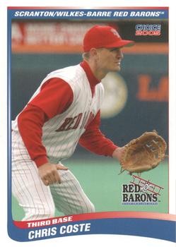 2005 Choice Scranton/Wilkes-Barre Red Barons #07 Chris Coste Front