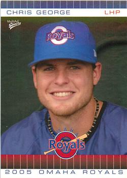 2005 MultiAd Omaha Royals #8 Chris George Front